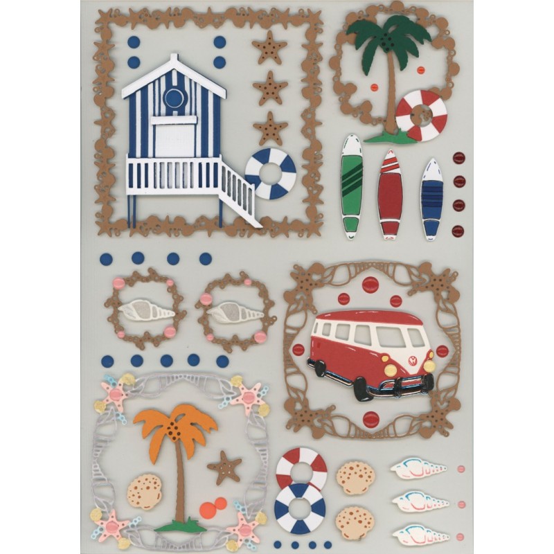 Dies - Yvonne Creations - Summer Vibes - Frame Shells A5