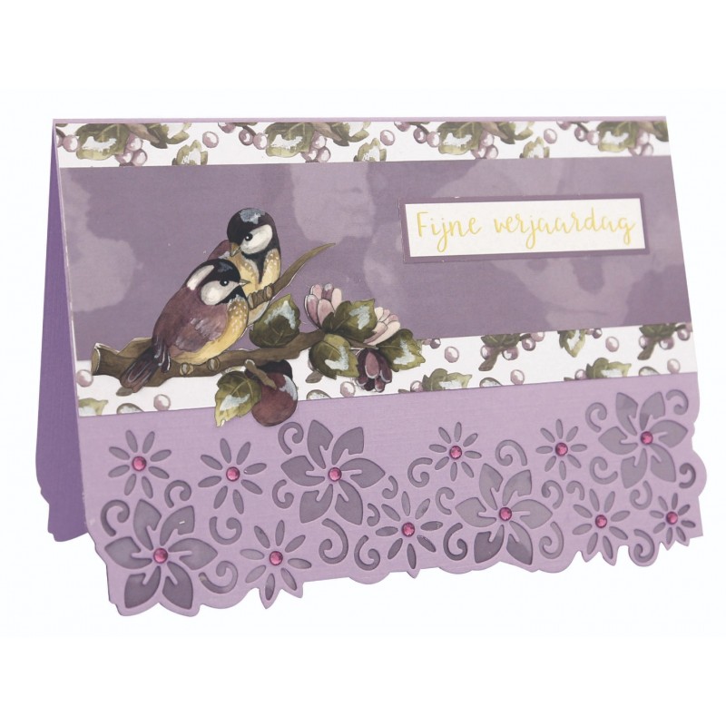 3D Push Out Sheet - Precious Marieke - Birds and Berries - Gooseberries