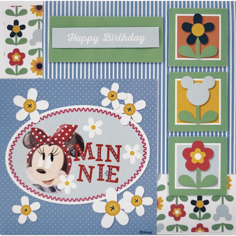 Mickey and Minnie Mouse - Card Making Kit - Makes 8 Cards Kit