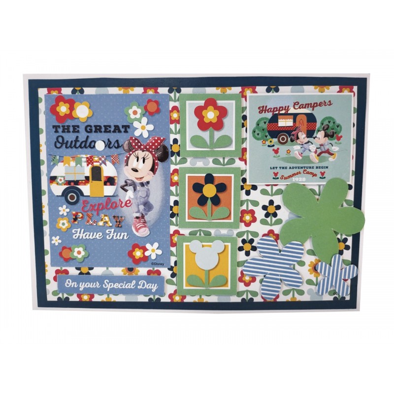 Mickey and Minnie Mouse - Card Making Kit - Makes 8 Cards Kit