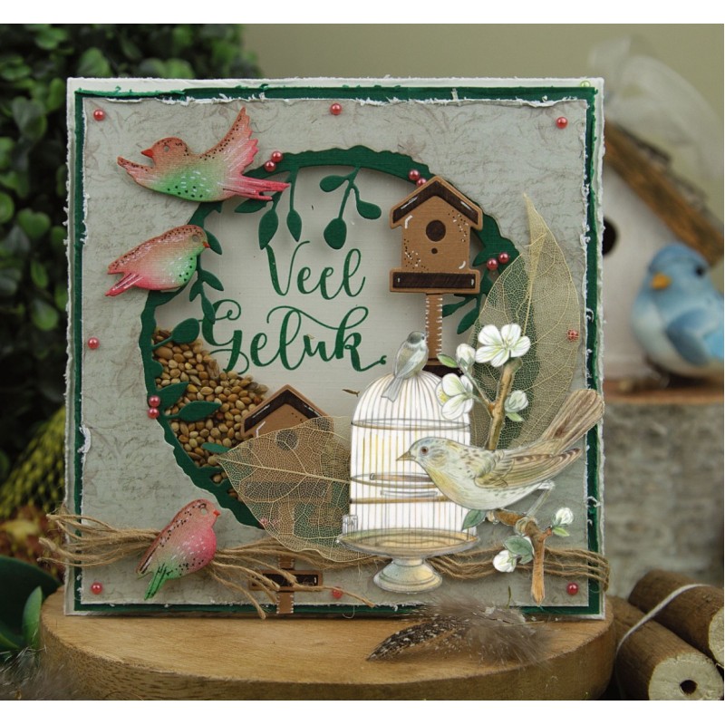3D Cutting Sheets - Jeanine's Art - Vintage Birds - Birdcage
