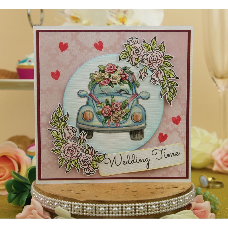 3D Cutting Sheet - Yvonne Creations - Wedding Time - Wedding Cars