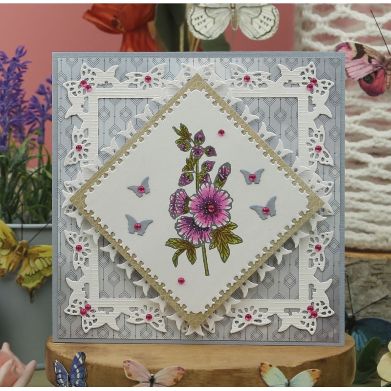 Hollyhock - Clear Stamp - Card Deco Essentials