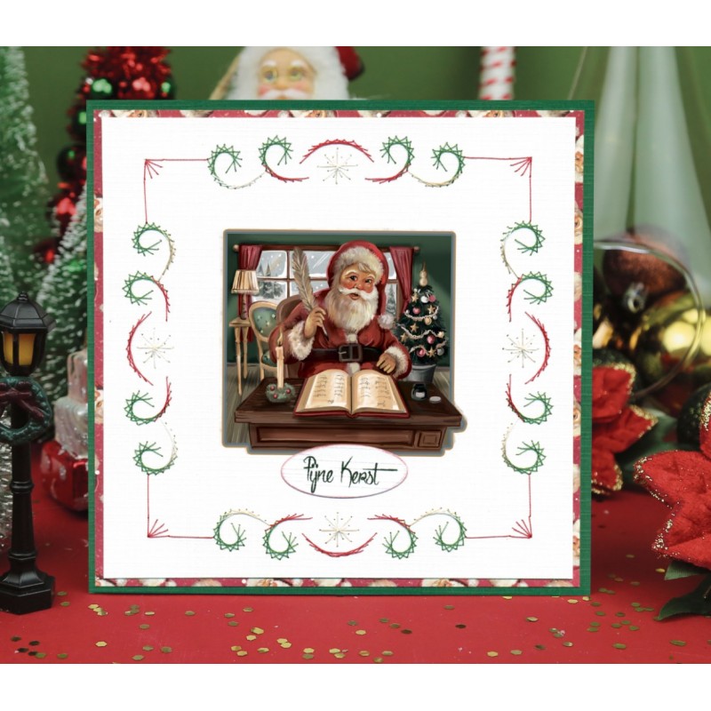 3D Cutting Sheet - Amy Design - Snowy Christmas - Snowy Santa