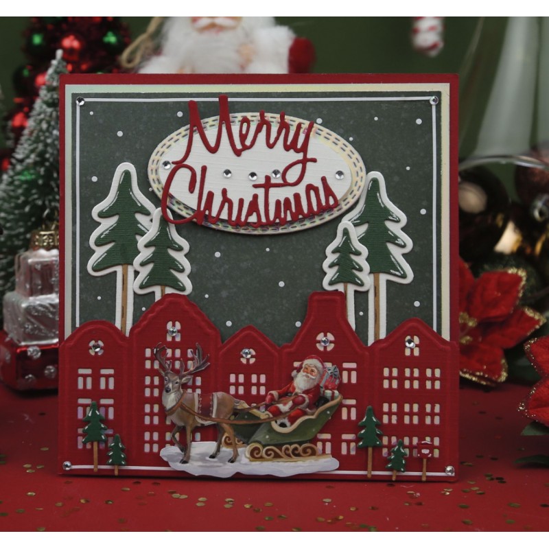 3D Cutting Sheet - Amy Design - Snowy Christmas - Snowy Train