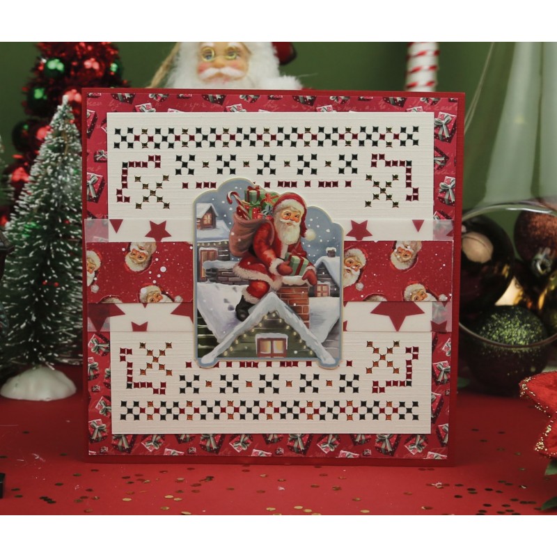 Card Deco Essentials - Vellum - Stars Red