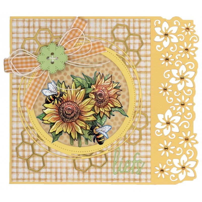 3D Cutting Sheet - Yvonne Creations - Flowers and Bees
