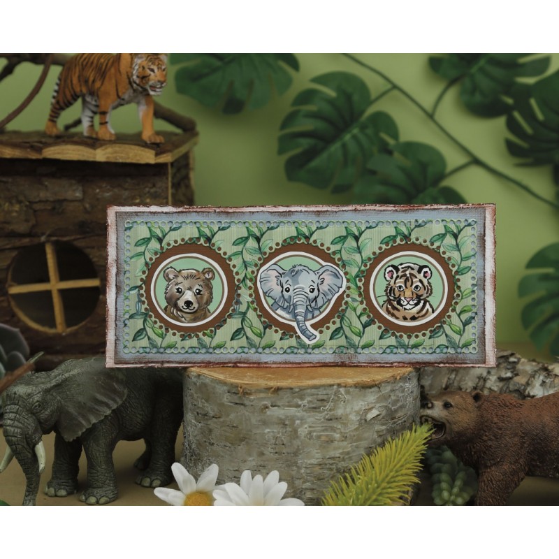 Cutting Sheet - Yvonne Creations - Small Elements Zoo B