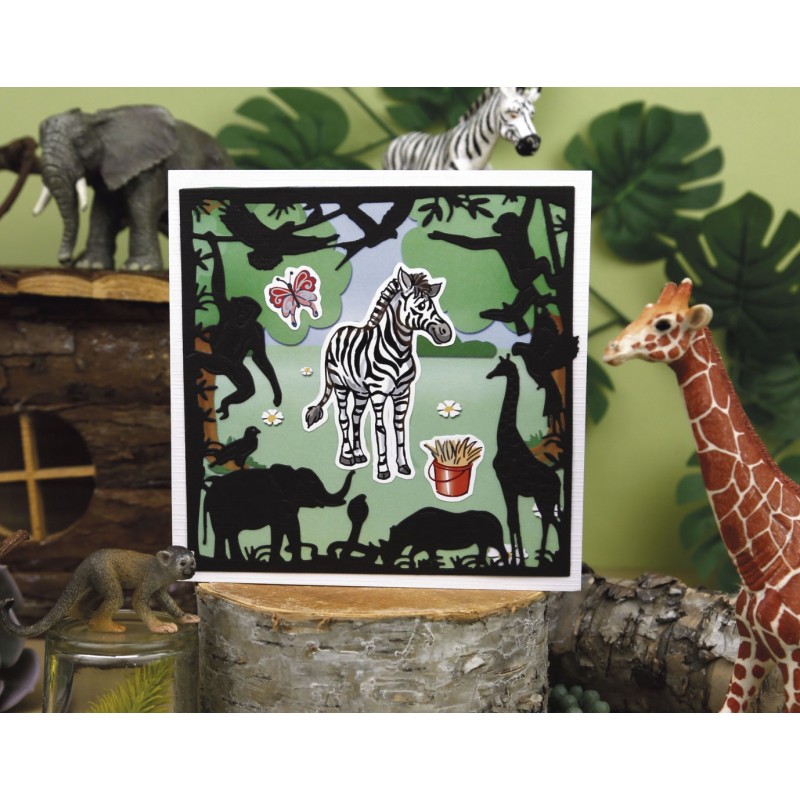 Cutting Sheet - Yvonne Creations - Small Elements Zoo B