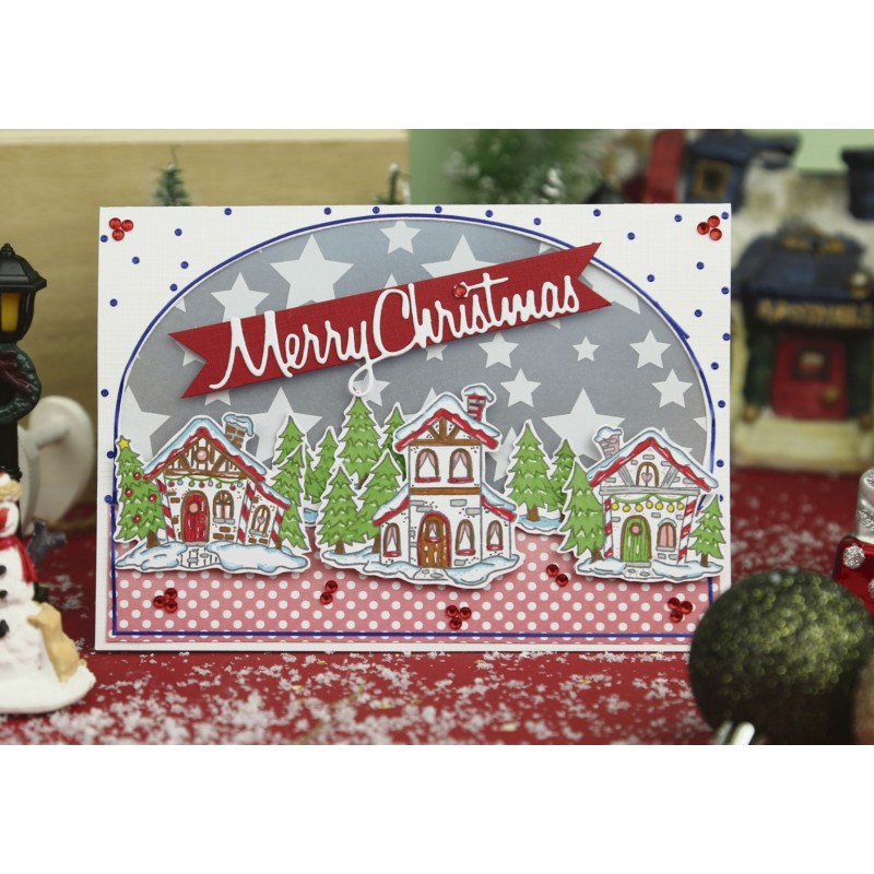 Clear Stamps - Yvonne Creations Christmas Scenery