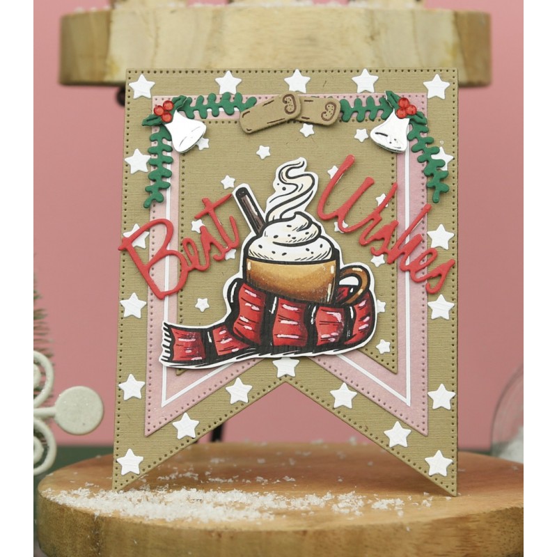 Card Deco Essential - Clear Stamp - Hot Chocolate