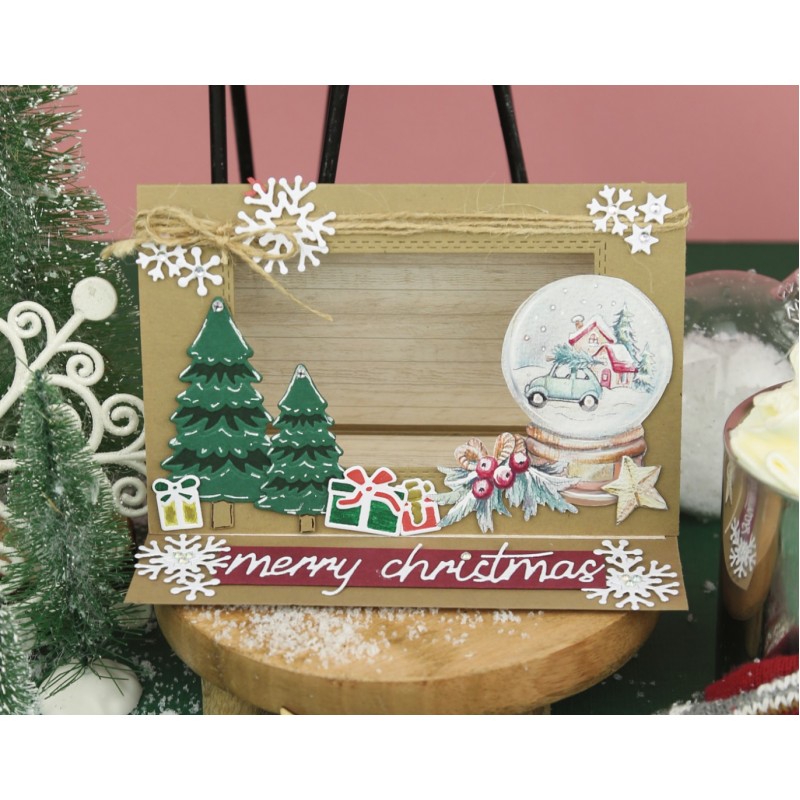 3D Push-Out - Yvonne Creations - World of Christmas - Christmas Globe