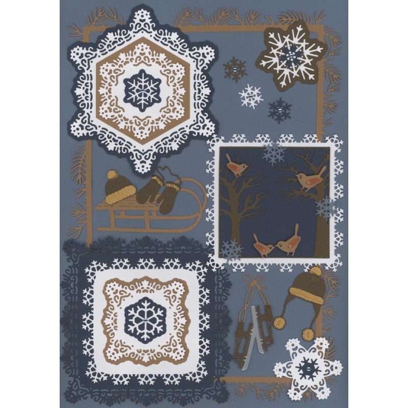 Dies - Amy Design Sturdy Winter - Winter Hexagon