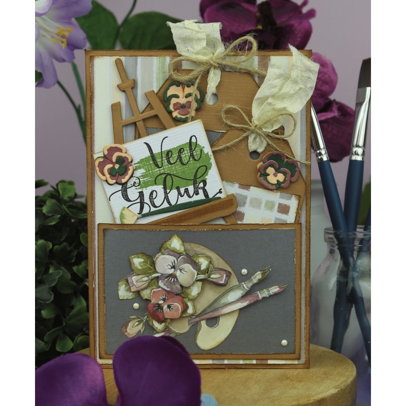 Paperpack - Precious Marieke - Painted Pansies
