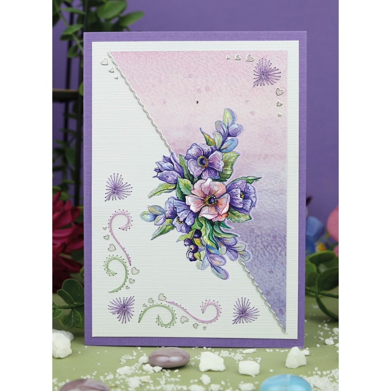 3D Push Out - Yvonne Creations - Very Purple - Blueberries