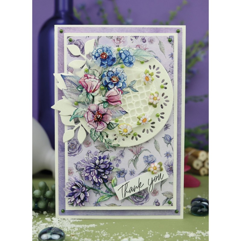 3D Cutting Sheets - Yvonne Creations - Very Purple - Small Elements B