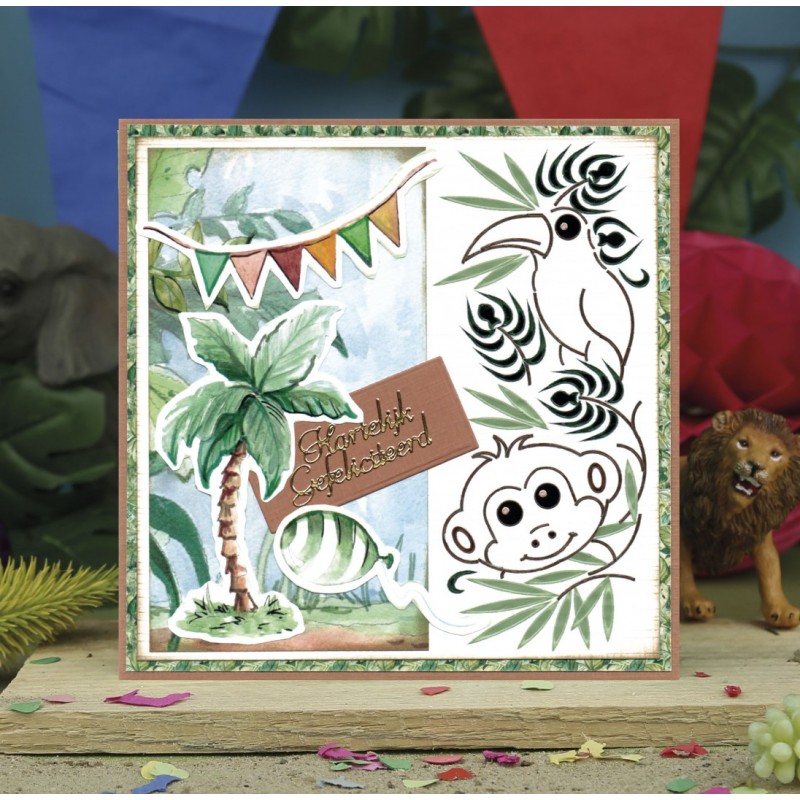 Cutting Sheets - Yvonne Creations - Jungle Party - Small Elements - A