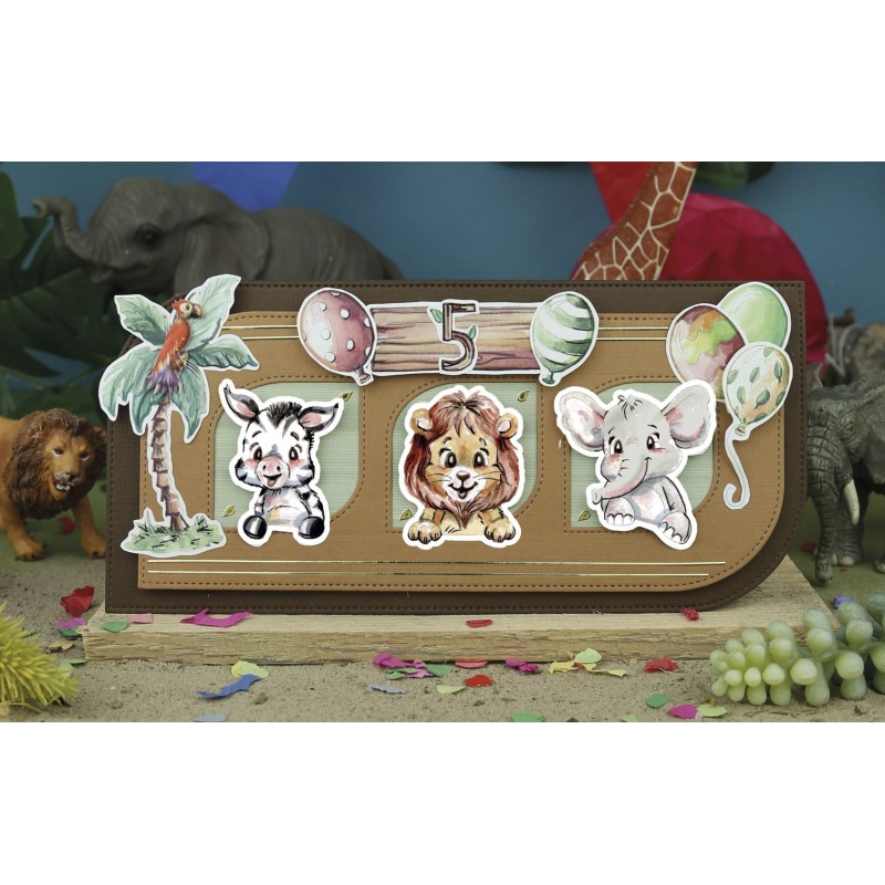 Push Out - Yvonne Creations - Jungle Party - Small Elements - B