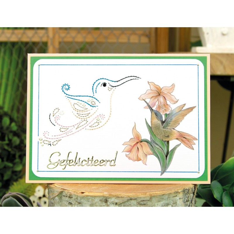 3D Push Out - Jeanine's Art - Vintage Birds - Wooden Bird House
