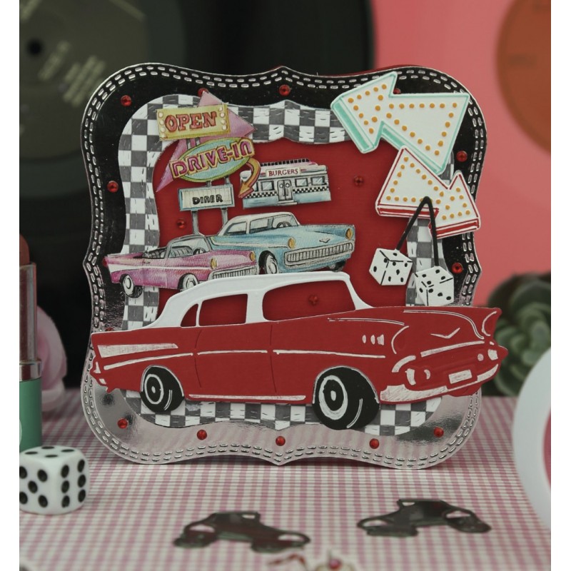 Dies - Yvonne Creations Back to the fifties - Fifties Cars