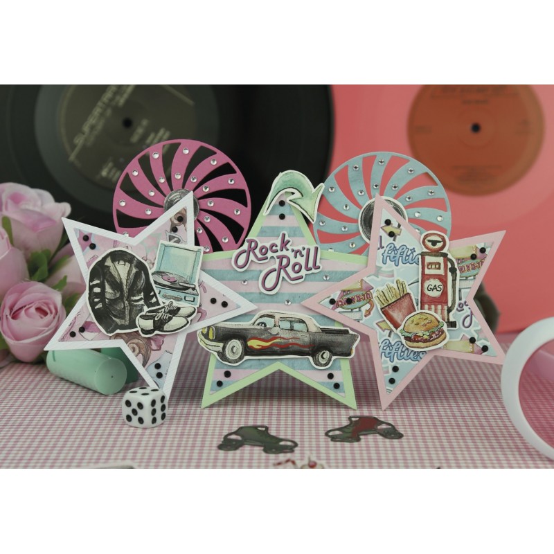 Push-Out - Yvonne Creations - Back to the fifties - Small Elements B