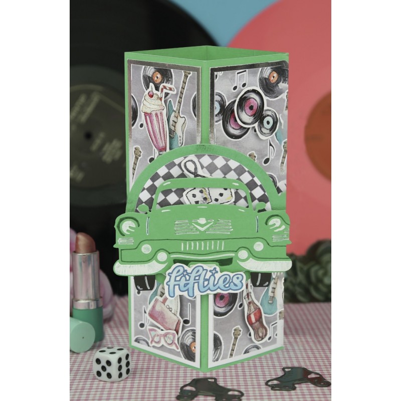 Cutting Sheet - Yvonne Creations - Back to the fifties - Small Elements A