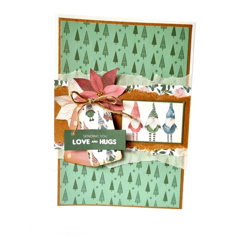 The Paper Boutique A Traditional Gnome Christmas Frames & Insert Papers for 6x6 Cards