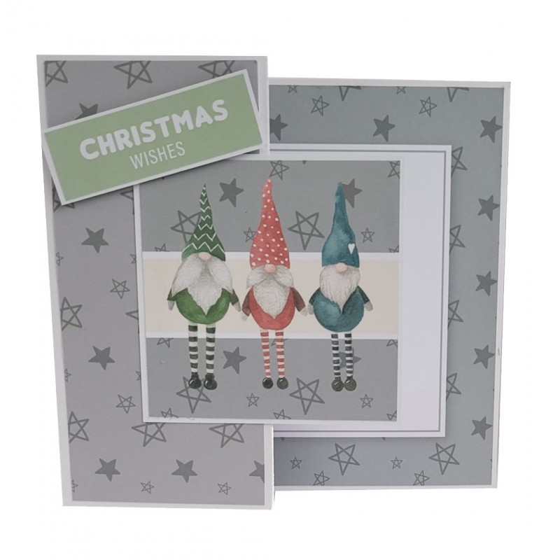The Paper Boutique A Traditional Gnome Christmas Frames & Insert Papers for 6x6 Cards