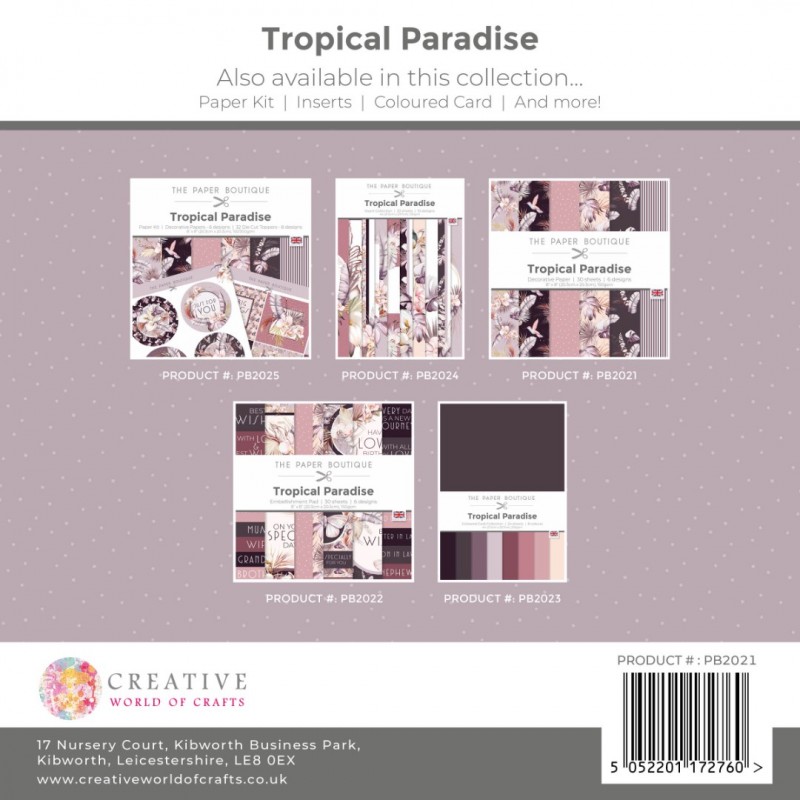 The Paper Boutique Tropical Paradise 8x8 Paper Pad