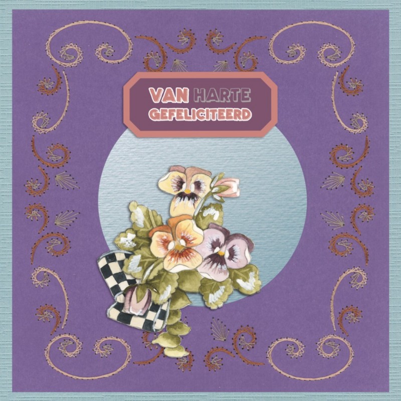 Stitch and Do on Colour 26 - Precious Marieke - Painted Pansies