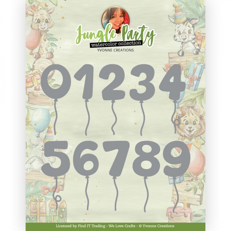 Dies - Yvonne Creations - Jungle Party - Jungle Numbers