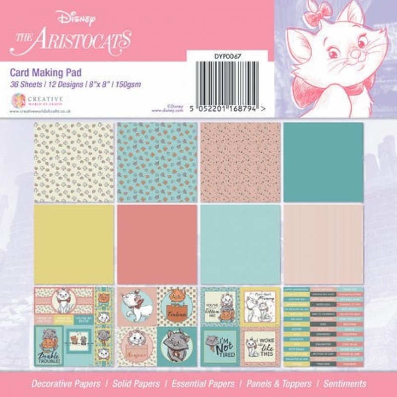 Aristocats - Card Making 8x8 Pad