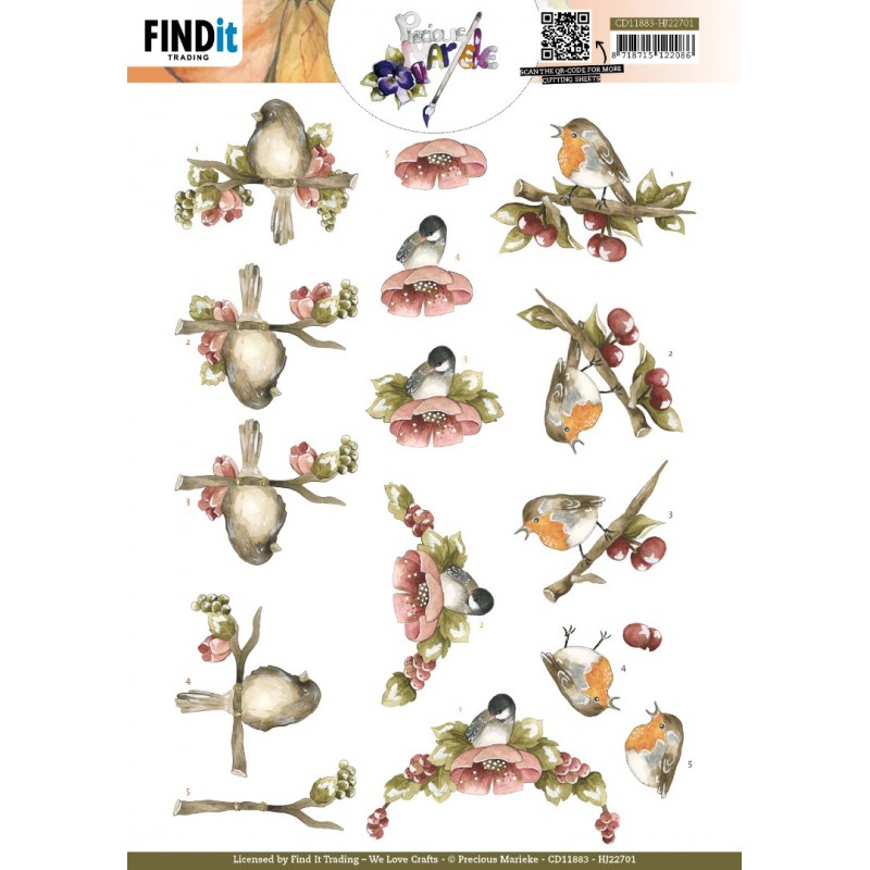 3D Cutting Sheets - Berries - Precious Marieke 3D Cutting Sheets - Berries - Precious Marieke