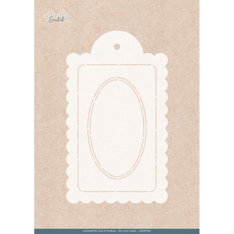 Stencil - Card Deco Essentials - Blossom Blush - Blossom Blush Label - A5