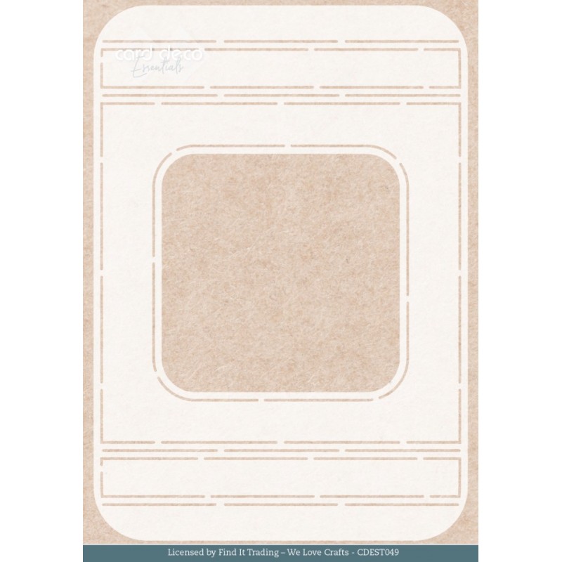 Stencil - Card Deco Essentials - Mystic Winter Window - A5