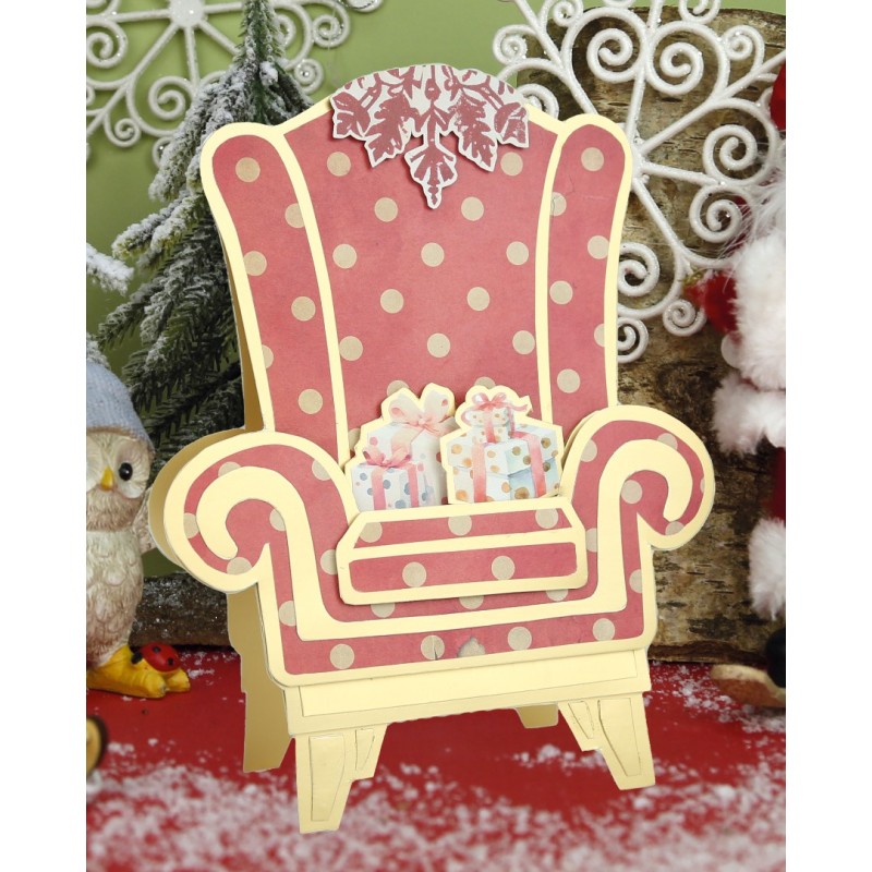 Stencil - Card Deco Essentials -Nostalgic Chair - A5