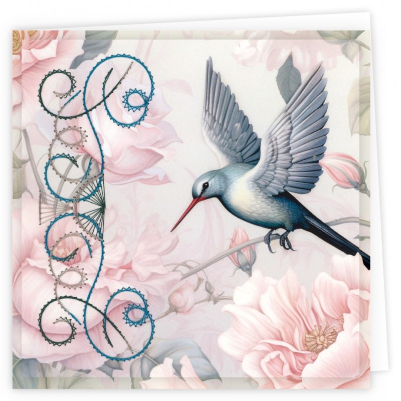 Stitch and Do Cards - Blue Birds