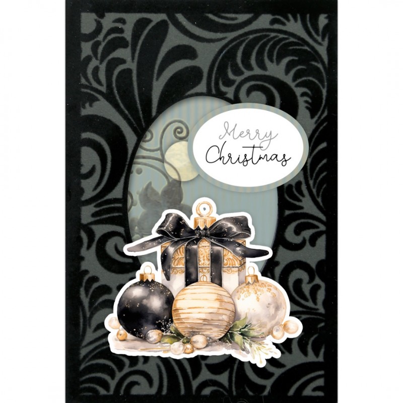 3D Velvet Cards A6 - Golden Whisper