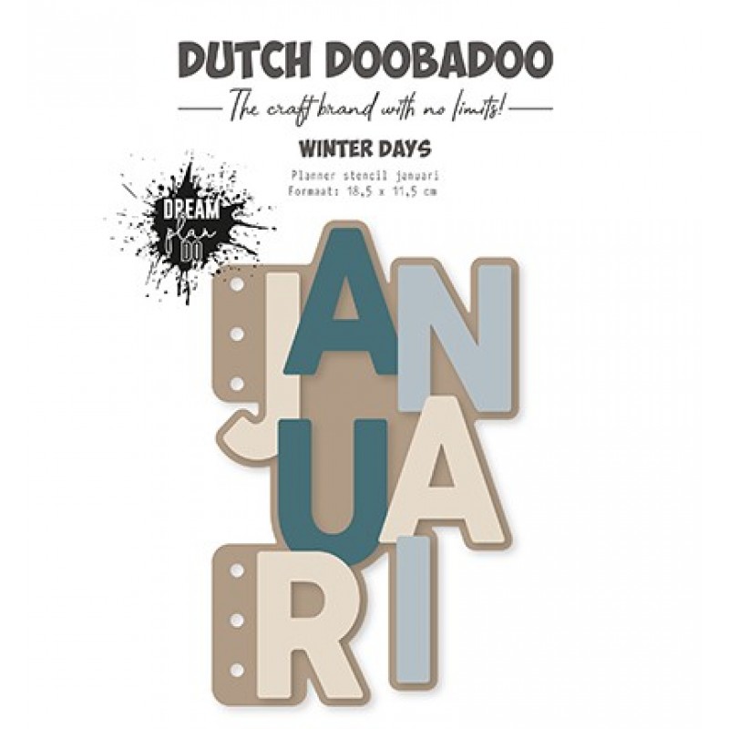 Planner stencil - DDBD - Januari - A5