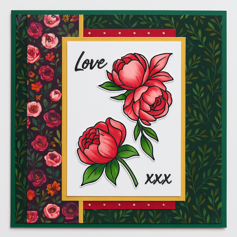 The Paper Boutique Peony Dreams 12x12 Paper Pad