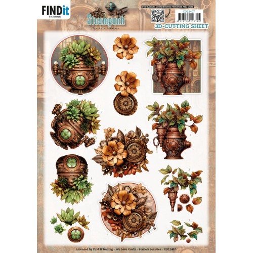 3D Cutting Sheet - Berries Beauties - Steampunk - Plants