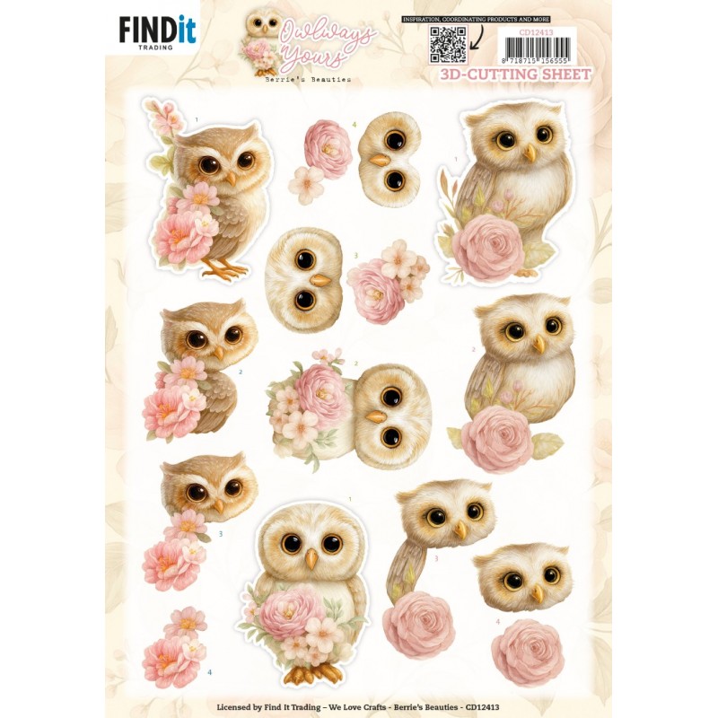 3D Cutting Sheet - Berries Beauties - Owlways Yours - Blossom