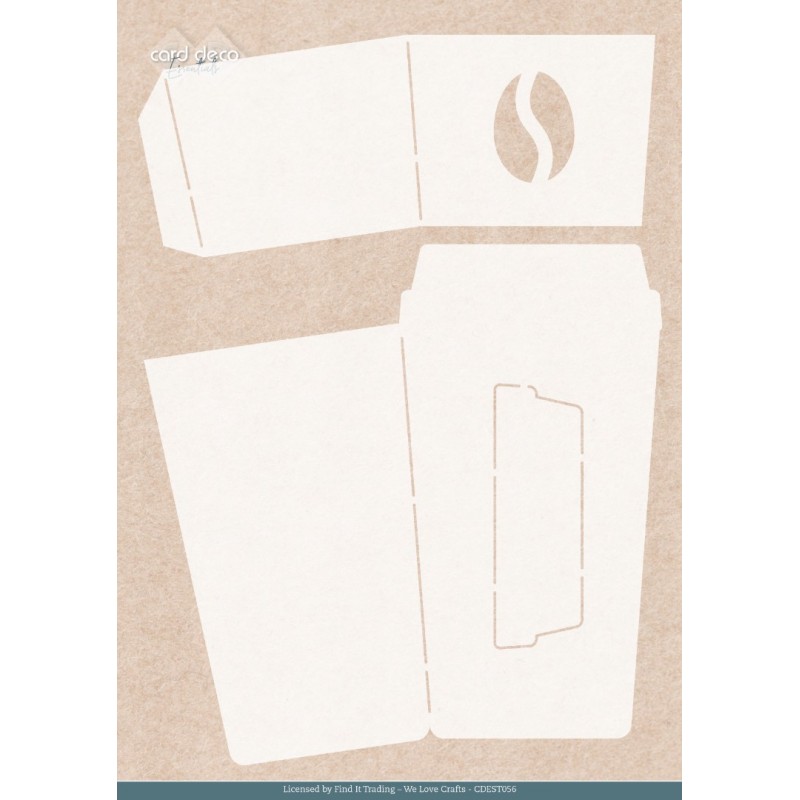 Stencil - Card Deco Essentials - Coffee to Go - A4