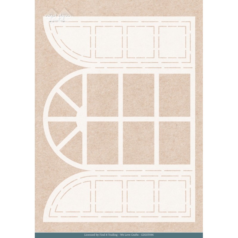 Stencil - Card Deco Essentials - Winter Bunnies - Winter Window Stencil - Card Deco Essentials - Winter Bunnies - Winter Window