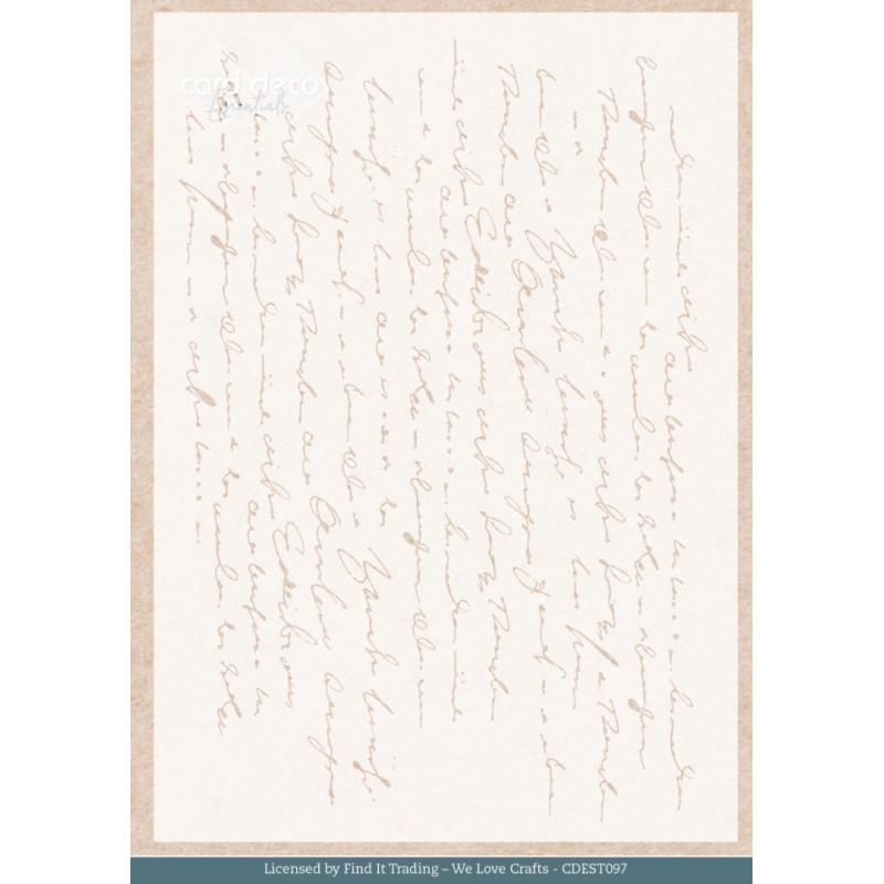 Stencil - Card Deco Essentials - Winter Bunnies - Winter Script Stencil - Card Deco Essentials - Winter Bunnies - Winter Script