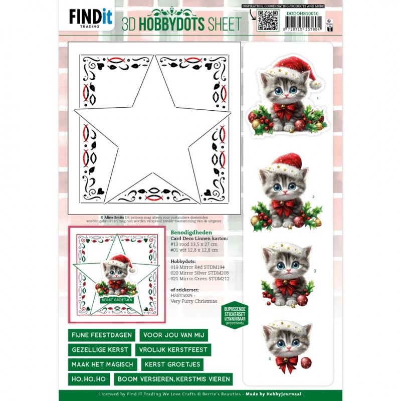 3D Hobbydots Sheet - Berries Beauties - A Very Furry Christmas 2