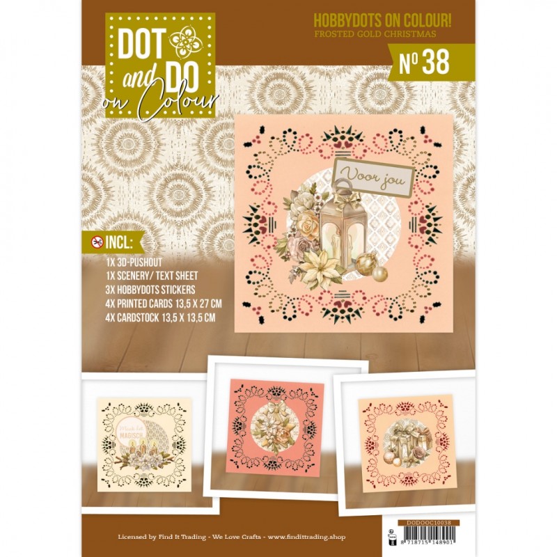 Hobbydots on Colour 38 - Frosted Gold Christmas