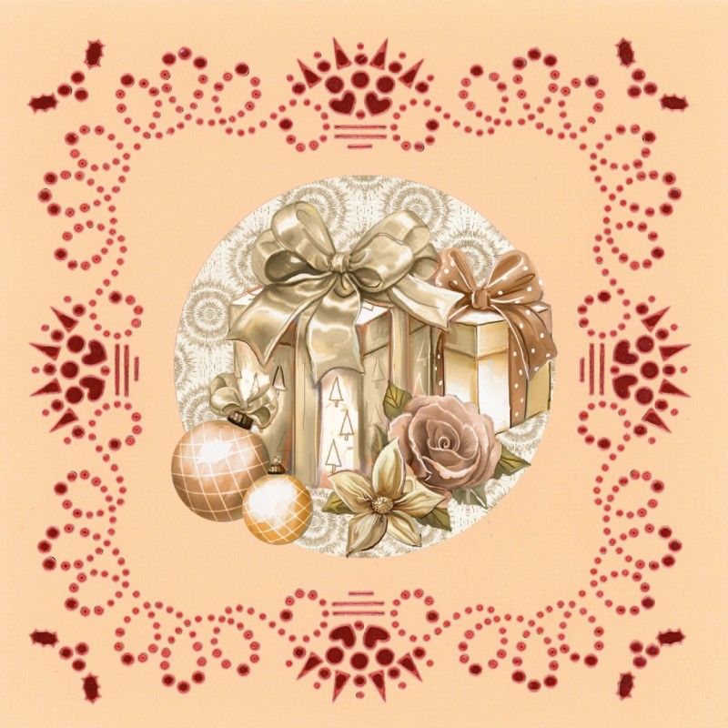 Hobbydots on Colour 38 - Frosted Gold Christmas