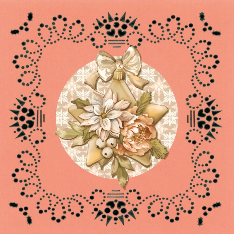 Hobbydots on Colour 38 - Frosted Gold Christmas