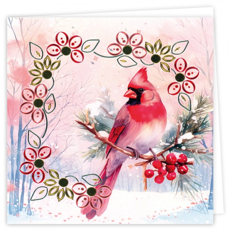 Dot and Do Cards 31 - Berries Beauties - Red Birds